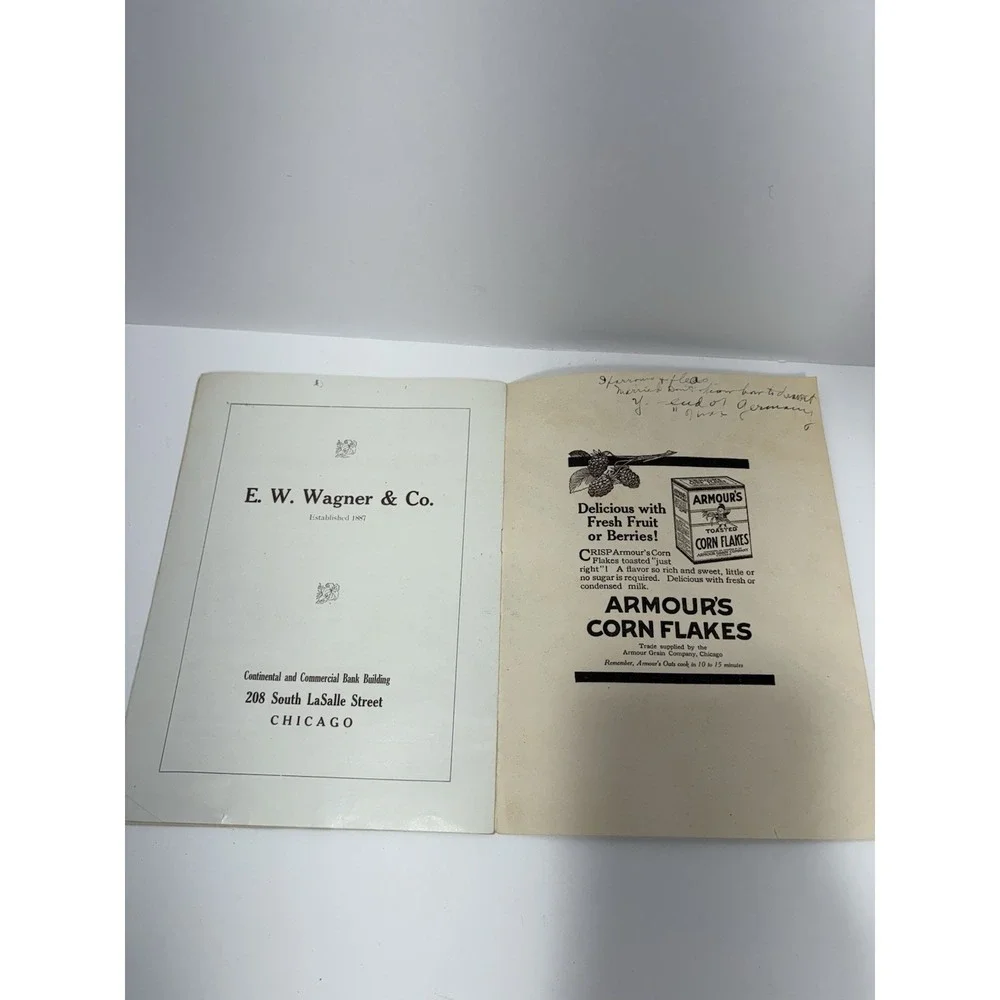 Minstrel and Vaudeville Souvenir Program Band Concert Chicago Univ Training 1918